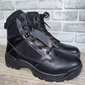 NWOB 5.11 Tactical Series ATAC 2.0 Black Boots Side Zip Mens 11